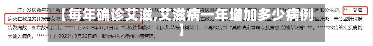 【每年确诊艾滋,艾滋病一年增加多少病例】-第2张图片