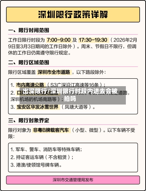 出深限行/深圳限行时段内进去会被拍吗-第3张图片