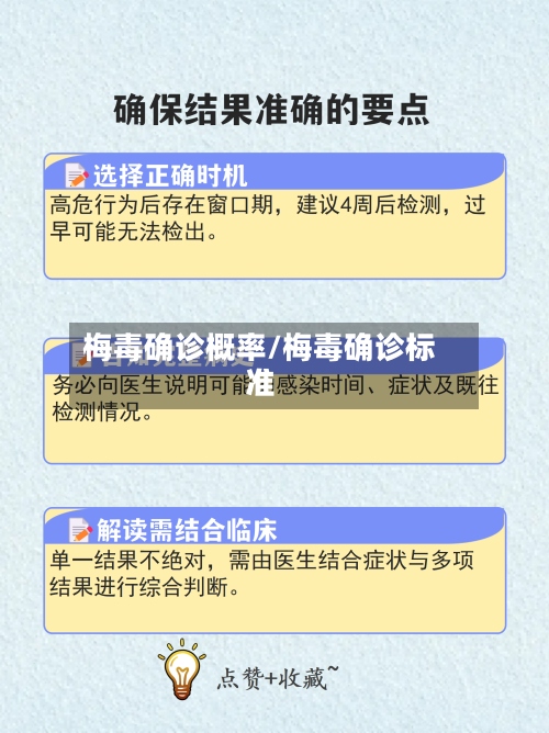 梅毒确诊概率/梅毒确诊标准