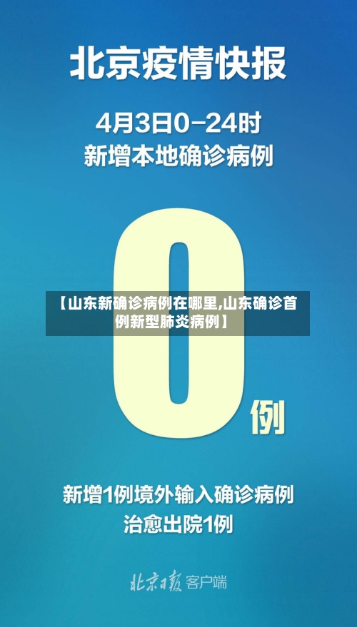 【山东新确诊病例在哪里,山东确诊首例新型肺炎病例】-第2张图片