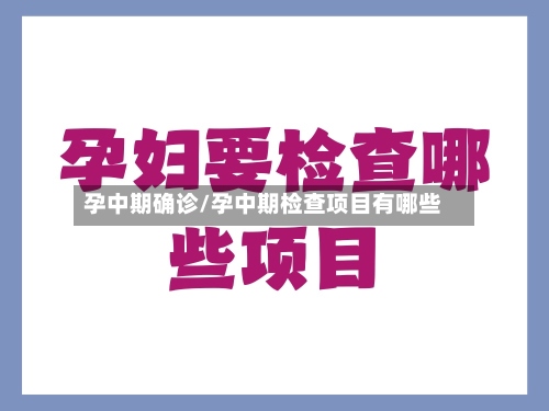 孕中期确诊/孕中期检查项目有哪些