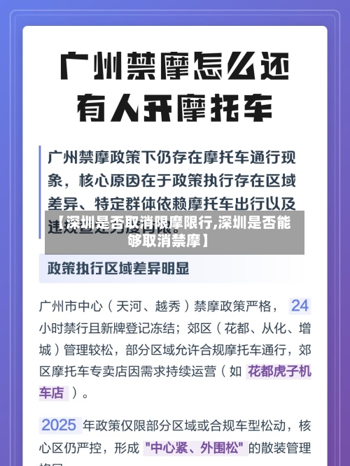 【深圳是否取消限摩限行,深圳是否能够取消禁摩】-第2张图片