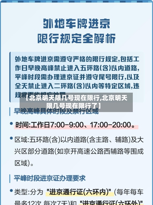【北京明天限几号现在限行,北京明天限几号现在限行了】-第3张图片