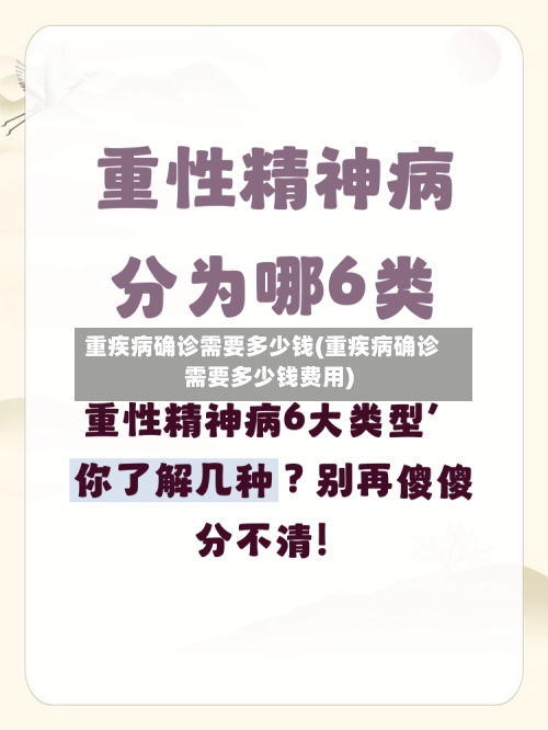 重疾病确诊需要多少钱(重疾病确诊需要多少钱费用)