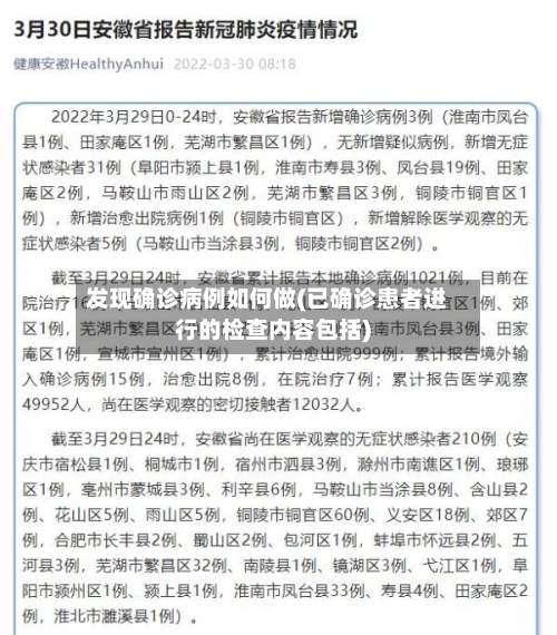 发现确诊病例如何做(已确诊患者进行的检查内容包括)-第3张图片