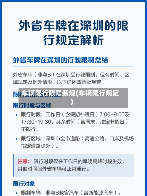 车辆限行限号新规(车辆限行规定)