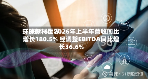 环球新材世界
(06616)2026年上半年营收同比增长180.5% 经调整EBITDA同比增长36.6%-第2张图片