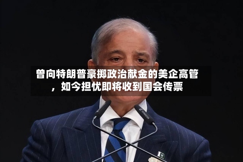 曾向特朗普豪掷政治献金的美企高管	，如今担忧即将收到国会传票-第3张图片