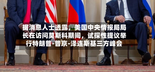 据消息人士透露，美国中央情报局局长在访问莫斯科期间，试探性提议举行特朗普‑普京‑泽连斯基三方峰会-第2张图片
