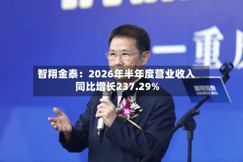 智翔金泰:2026年半年度营业收入同比增长237.29%-第1张图片