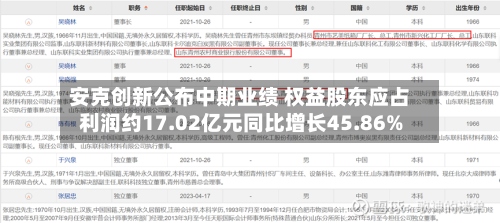 安克创新公布中期业绩 权益股东应占利润约17.02亿元同比增长45.86%-第2张图片