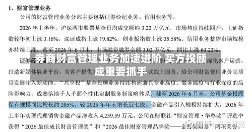 券商财富管理业务加速进阶 买方投顾成重要抓手-第2张图片