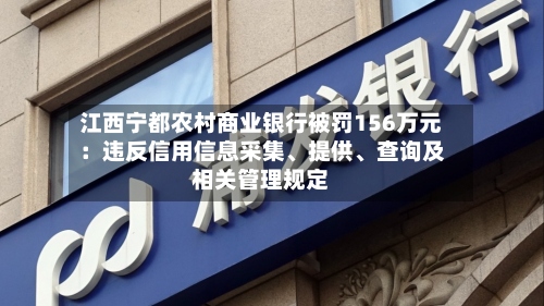 江西宁都农村商业银行被罚156万元：违反信用信息采集、提供、查询及相关管理规定