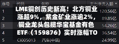 LME铜创历史新高！北方铜业涨超9%，紫金矿业涨逾2%，铜业龙头包揽华宝基金有色ETF（159876）实时涨幅TOP5-第2张图片