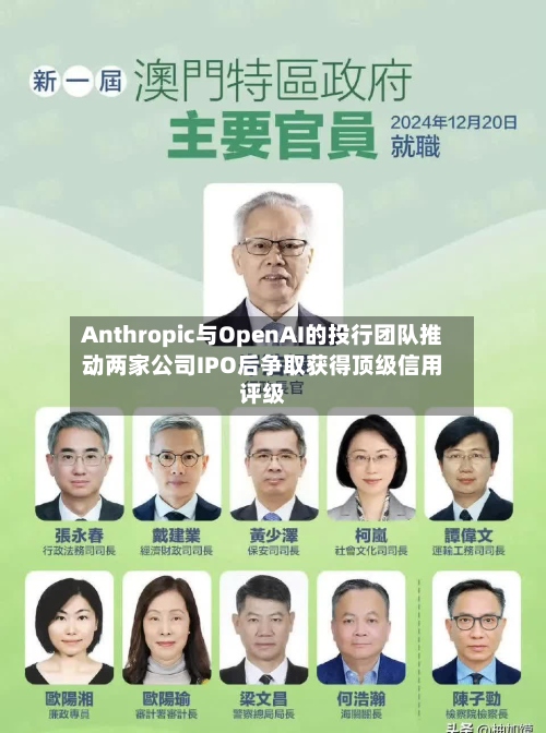 Anthropic与OpenAI的投行团队推动两家公司IPO后争取获得顶级信用评级-第2张图片
