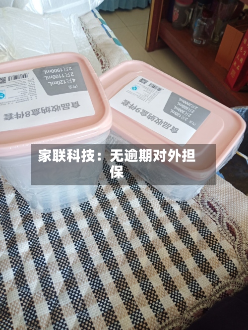 家联科技:无逾期对外担保-第1张图片